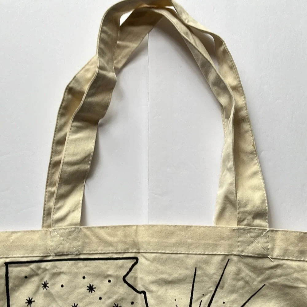 Maxi Canvas Tote Bag Georgia Peach Large Totebag Umgee NWOT - Picture 9 of 13